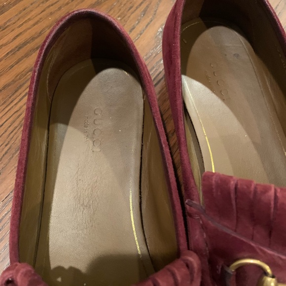 Gucci Loafers in suede - Burgundy - Picture 5 of 6